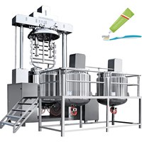 Équipement de fabrication de dentifrice, mélangeur émulsifiant sous vide à cisaillement élevé, homogénéisateur, moteur SUS304, capacité 5L-2000L