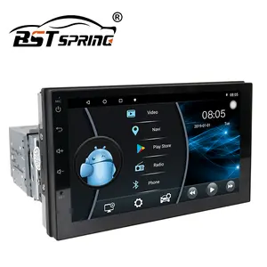 Bostar 7 pouces universel 1din autoradio lecteur dvd avec wifi BT 2gb plus 32gb gps navigation