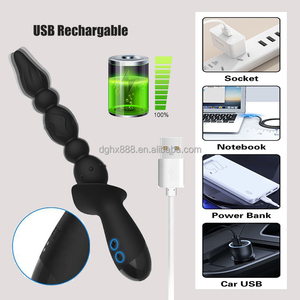 Ventosa de silicona Pull Ball Vibración Anal Bead Plug G-point Anal Expansion Strip Masajeador Impermeable Anal Toy - Product Image 3