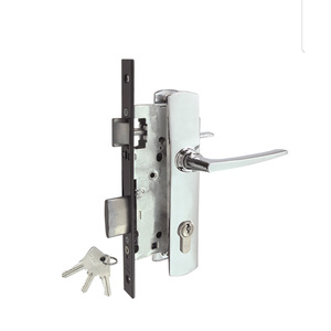 Mortasa leva maniglia della <span class=keywords><strong>porta</strong></span> sulla piastra di alta qualità per uso domestico francese a prezzi accessibili 8945 in alluminio bullone serratura per serrature in legno - Product Image 1