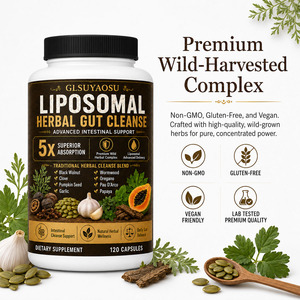Capsules de nettoyage intestinal liposomales à base de plantes en gros avec noix noires et armoise, 120 pilules, marque privée OEM/ODM - Product Image 3