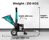 Broyeur de bois de jardin K-Maxpower personnalisé, 15 CV, quatre temps, essence, haute efficacité, homologué CE chinois
