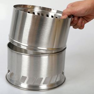Fourneau à bois portable sans fumée pour la cuisson au charbon de bois, idéal pour le camping, la randonnée et les fêtes - Product Image 4