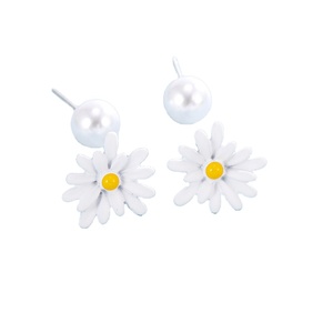 Pequeños pendientes de flores de sol pendientes de gancho de pendientes para niñas - Product Image 2