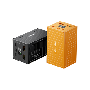 Batterie externe portable noire 20W GaN <span class=keywords><strong>Tech</strong></span> à charge solaire, grande capacité 20000 mAh, 387g, pour l'extérieur - Product Image 1