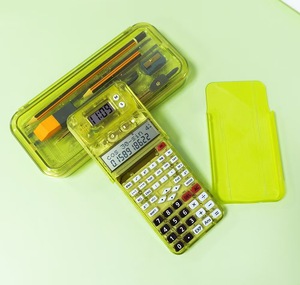 Calculator Custom Logo Student Special Pencil Box Calculator Scientific Electronics Manufacturer Pencil <b>Case</b> With Calculator - Product Image 4