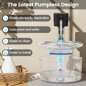 Offre Spéciale : Distributeur d'eau intelligent pour animaux de compagnie, luxueux, écologique, en acier inoxydable, à chargement automatique, 3,2 L, ultra silencieux, avec filtration multicouche - Product Image 2