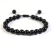Bracelet ajustable en pierres semi-précieuses authentiques, quartz, agate, cristal, pour femme et homme, 8 mm