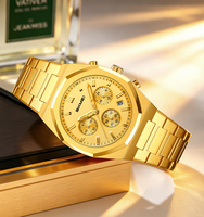 Toptan Saat SKMEI 2682 En Yeni Relojes Hombre Kronometre Tarihli Su Geçirmez Üst Düzey Marka Lüks Çelik Metal Bilekli Erkek Saatleri