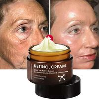 Ensemble de soins de la peau au rétinol éclaircissant les taches brunes avec logo personnalisé, formule à base d'acide hyaluronique et de vitamine C, formule à base de plantes anti-rides