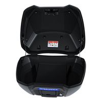 Boîte de rangement arrière pour moto de 50 L, compatible avec Honda Transalp XL750, coffre à bagages arrière, installation sans perçage, boîtes de rangement pour moto