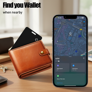 <span class=keywords><strong>Tarjeta</strong></span> de Batería Recargable Inalámbrica con Certificación MFI para iOS, BLT 5.2 Global Track, Cartera Inteligente Ultrafina y Localizador de Pasaportes - Product Image 3