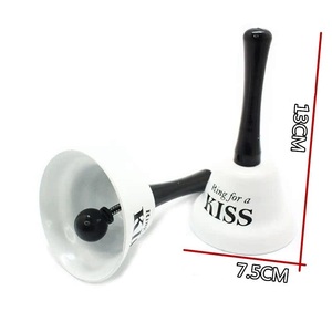 Bague drôle à main pour amour/baiser/heureux/sourire anneau cloche, nouveauté cadeau romantique pour <span class=keywords><strong>mari</strong></span> femme saint valentin fête ornement - Product Image 2