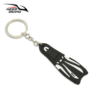 Porte-clés en forme de palmes en alliage, accessoires de plongée, souvenir de plongée sous-marine AOW OW, fermeture éclair PS-031 - Product Image 5