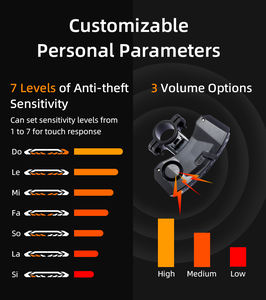 Alarme de sécurité pour <span class=keywords><strong>cycle</strong></span> clignotant IP65 charge batterie vélo feu arrière klaxon 110dB antivol LED vélo arrière lampe alarme - Product Image 4