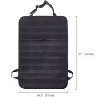 Organisateur de siège arrière de voiture tactique personnalisable en Oxford imperméable avec système MOLLE, sac de rangement extérieur pour appareil photo