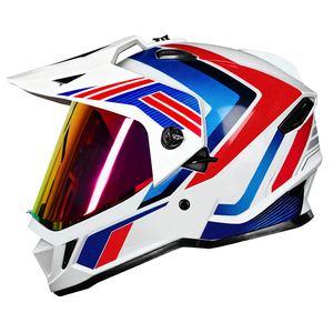 Venta Directa de Fábrica, Cascos de Motocicleta de Seguridad para Hombre, Cascos de Motocross con Doble Visera, Certificación DOT - Product Image 6