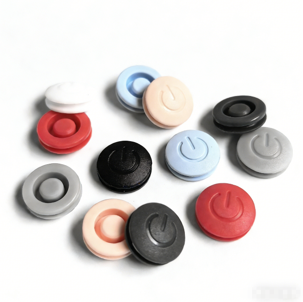 Custom Colorful Flame Retardant Conductive Silicone Button Water Resistance Buttons Cover Rubber Push Buttons Caps for Switch