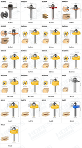 8mm chân Carbide răng chiều rộng 2mm t Loại khe rãnh chế biến gỗ Router bit gỗ phay cắt - Product Image 5