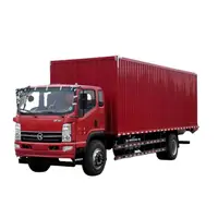 4x2 כבד החובה 6 גלגלים פתוח בשני הצדדים עומס מטען ואן 7 טונות תיבת משאית מטען משאית
