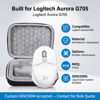 Étui de transport portable à coque rigide pour souris de jeu filaire Logitech G705 Aurora, étui de rangement de protection résistant aux chocs
