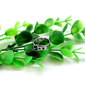 yunnique Fashionable Titanium Steel <b>Open</b> <b>Ring</b> Geometric Design Men Women Jewelry Gift - Product Image 4