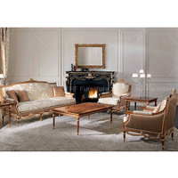 Ensemble de canapés de salon classiques de luxe en bois de style arabe, mobilier de canapé Majlis Royal Marocain