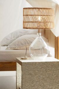 <b>Vintage</b> European Modern Home Decor Hanging Pendant <b>Lamp</b> with Rattan Lampshade - Product Image 2