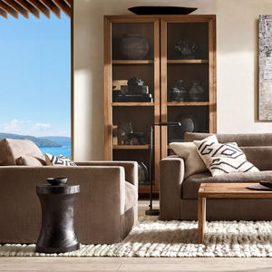 ชุดโซฟาห้องโถงโรงแรมห้าดาว โซฟาเบดห้องนั่งเล่นสำหรับบ้าน โซฟาเบดห้องนั่งเล่นสไตล์โมเดิร์นสำหรับวิลล่า เฟอร์นิเจอร์ห้องนั่งเล่นโซฟาเบดสำหรับรีสอร์ท - Product Image 3