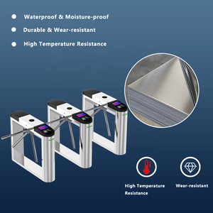 Machine de contrôle d'accès biométrique à reconnaissance faciale et à carte magnétique, tourniquet vertical, entrée, acier inoxydable 304 - Product Image 2