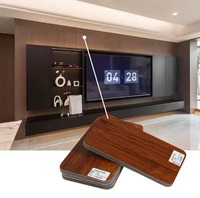 Panneau mural en cristal de carbone de charbon de bambou ignifuge B1, grain de bois imperméable E0 pour hôtel, villa, salon
