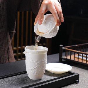 Những người yêu thích gốm tureens với Phượng và rồng mô hình từ dehua, Trung Quốc của Sứ Thủ Đô - Product Image 6