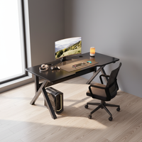 Bureaux d'ordinateur en gros directement de l'usine Sommibon, bureaux de jeu à domicile, chaises, bureaux de bureau minimalistes, texture bois et fibre de carbone