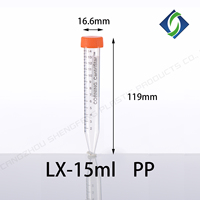 Tube centrifuge en PP, classe VI USP, fond conique en V, sans DNase ni RNase, stérilisé par irradiation, tube pour échantillons de laboratoire