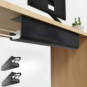 Bandeja Organizadora de Cables para Debajo del Escritorio, Resistente, Sin Tornillos, Instalación Autoadhesiva - Product Image 5