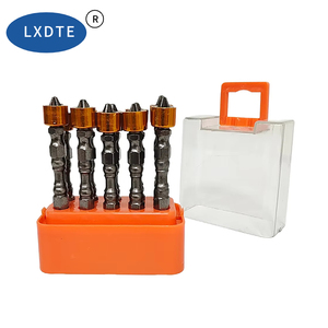 Juego de puntas de <span class=keywords><strong>destornillador</strong></span> de doble cabeza LXD de 65 mm PH2, acero S2, anillo magnético, mango de acero, HRC 60-62, OEM personalizado - Product Image 4