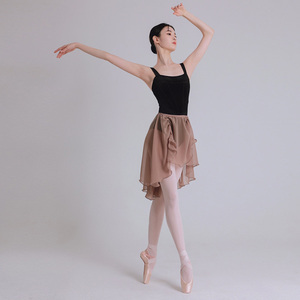 Nouvelle jupe courte de <span class=keywords><strong>danse</strong></span> <span class=keywords><strong>classique</strong></span> pour femmes, tenue de <span class=keywords><strong>danse</strong></span> de performance, robe d'entraînement en maille à pétales populaire, spandex/nylon, examen artistique - Product Image 4