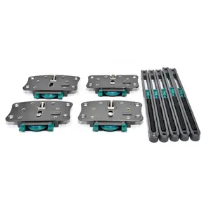 סגירה רכה ארון הזזה דלת מערכת דלת הזזה רולים פום חיץ מתכוונן הידראולי מנחת - Product Image 1