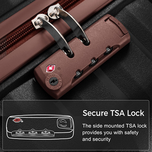 Ready Stock in USA Free Shipping 3-Piece Suitcase Ensemble with 20, 24, 28 Inch Sizes 360° Spinner Wheels, Support <b>Dropshipping</b> - Product Image 4