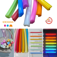Enseigne Néon LED Séparée de Deuxième Génération Jaune Citron Split Silicone Neon Flex 6mm Style Régulier