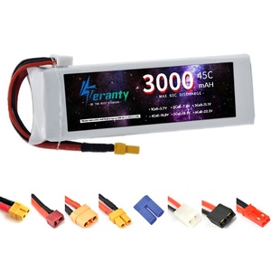 Batería 11.1V 3S 3000MAH 45C para RC C Quadcopter Boat Conector Deans T JST XT30 XT60 2S - Product Image 1