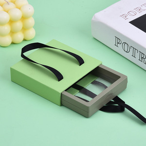 Boîte cadeau en papier avec logo personnalisé pour bijoux, emballage tiroir pour colliers, bracelets, bagues - Boîtes haut de gamme pour présentation et rangement - Product Image 5