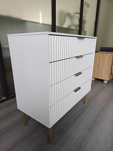 Armoire de rangement moderne à 4 tiroirs Panneau en bois <span class=keywords><strong>Meubles</strong></span> de chambre à coucher Tiroir en bois pour le salon - Product Image 5