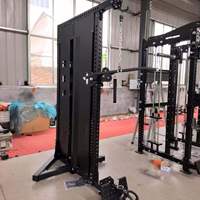 Máquina de cable multifuncional comercial 2 en 1 para dominadas y remo bajo para entrenamiento de fuerza