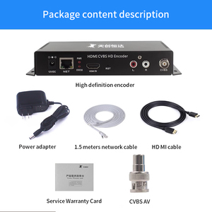 RTSPストリーミングプッシュとRTMPストリーミングプルをサポートするHD MIおよびAVインターフェイスエンコーダーを備えたTCHD TC-6112Aライブストリーミングプッシャー - Product Image 3