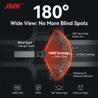Caméra de recul pour véhicule JMK1080P AHD IP69K étanche avec vision nocturne Starlight pour camion, bus, gestion de flotte