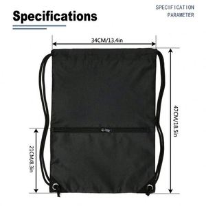 Promotional Custom Polyester Drawstring Backpack with logo Foldable Cinch Sack Waterproof <b>Draw</b> <b>String</b> <b>Bag</b> for Daily Gym Use - Product Image 4