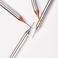 Fraise à fraiser en carbure, profondeur HRC60, 2 flûtes, diamètre en acier au tungstène, long col, fraise à bout pour bois, fraise à bout CNC pour aluminium