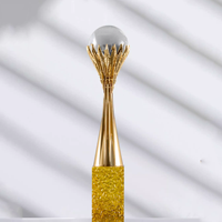 Trophées sportifs créatifs en métal personnalisés Golf Basketball Crystal Volleyball Tennis Awards Plaque pour jeux sportifs polyvalents