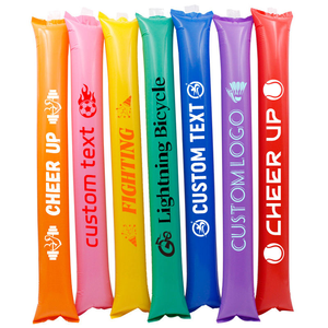 Wholesale Factory Custom Personalize Sporting Events PE Inflatable Thunder Cheering Stick with Logo Printing